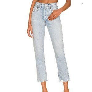 COPY - AGOLDE Women's Riley High Rise Straight Crop Size 27 in Curio